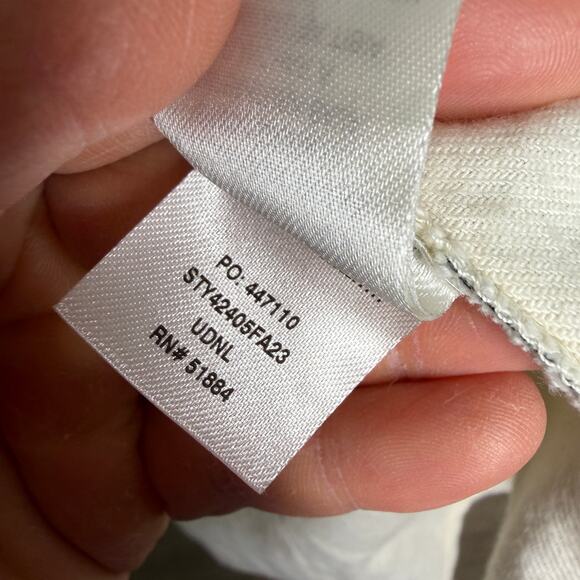 Patagonia Fjord Flannel Organic Cotton Cream Button Down Womens Medium NEW - Picture 6 of 7